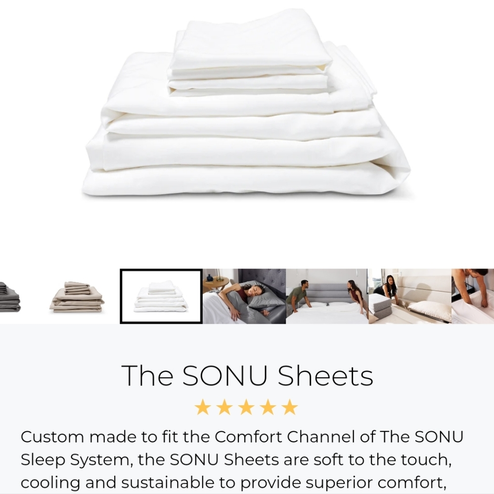 SONU Sheet Set size King color White
